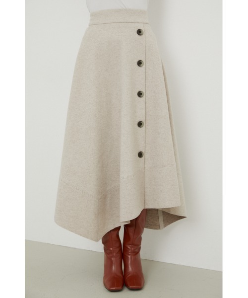 rienda（リエンダ）の「ニットフェイクウールフレアスカート（スカート・レディース・ライトブラウン/ダークブルー/ライトベージュ・SMALL/MEDIUM）」の16枚目の写真