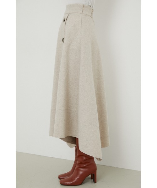 rienda（リエンダ）の「ニットフェイクウールフレアスカート（スカート・レディース・ライトブラウン/ダークブルー/ライトベージュ・SMALL/MEDIUM）」の13枚目の写真