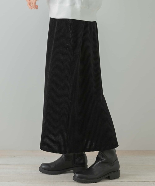 URBAN RESEARCH Sonny Label（アーバンリサーチサニーレーベル）の「『UR TECH』カットコーデュロイスカート（スカート・レディース・ブラック/ブラウン系その他/アイボリー・36/38）」の8枚目の写真