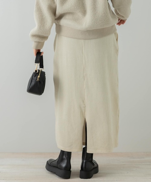 URBAN RESEARCH Sonny Label（アーバンリサーチサニーレーベル）の「『UR TECH』カットコーデュロイスカート（スカート・レディース・ブラック/ブラウン系その他/アイボリー・36/38）」の14枚目の写真