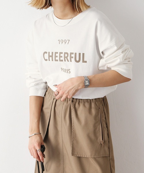 Chillfar（チルファー）の「1997ロゴプリントロンT（Tシャツ/カットソー・レディース・レッド/グリーン/ブラック/モカ/ブルー/オレンジ・FREE）」の8枚目の写真