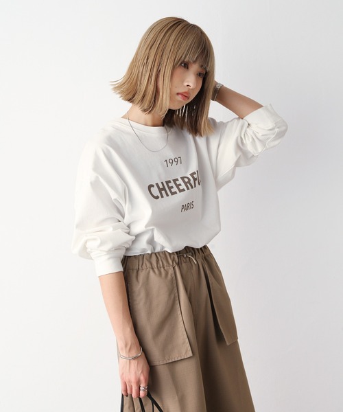 Chillfar（チルファー）の「1997ロゴプリントロンT（Tシャツ/カットソー・レディース・レッド/グリーン/ブラック/モカ/ブルー/オレンジ・FREE）」の11枚目の写真