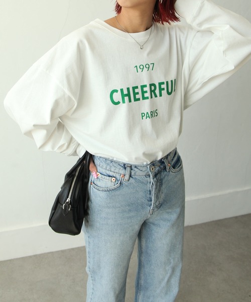 Chillfar（チルファー）の「1997ロゴプリントロンT（Tシャツ/カットソー・レディース・レッド/グリーン/ブラック/モカ/ブルー/オレンジ・FREE）」の13枚目の写真