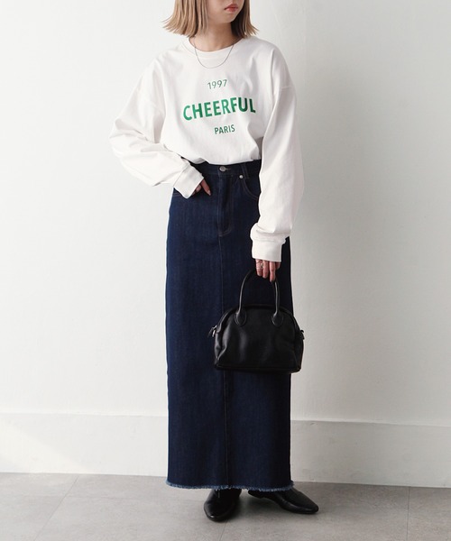 Chillfar（チルファー）の「1997ロゴプリントロンT（Tシャツ/カットソー・レディース・レッド/グリーン/ブラック/モカ/ブルー/オレンジ・FREE）」の20枚目の写真