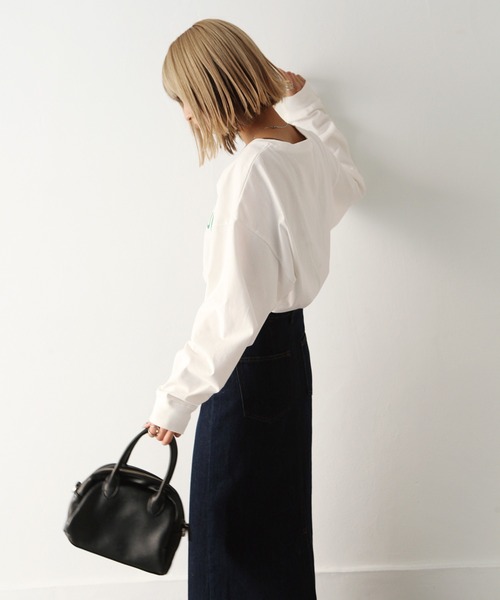 Chillfar（チルファー）の「1997ロゴプリントロンT（Tシャツ/カットソー・レディース・レッド/グリーン/ブラック/モカ/ブルー/オレンジ・FREE）」の19枚目の写真