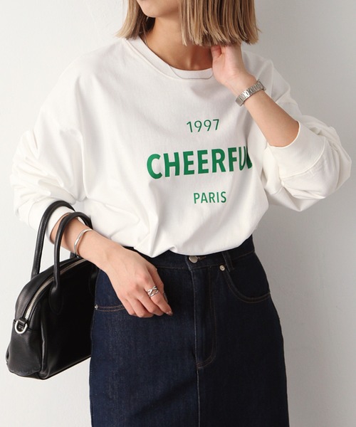 Chillfar（チルファー）の「1997ロゴプリントロンT（Tシャツ/カットソー・レディース・レッド/グリーン/ブラック/モカ/ブルー/オレンジ・FREE）」の17枚目の写真