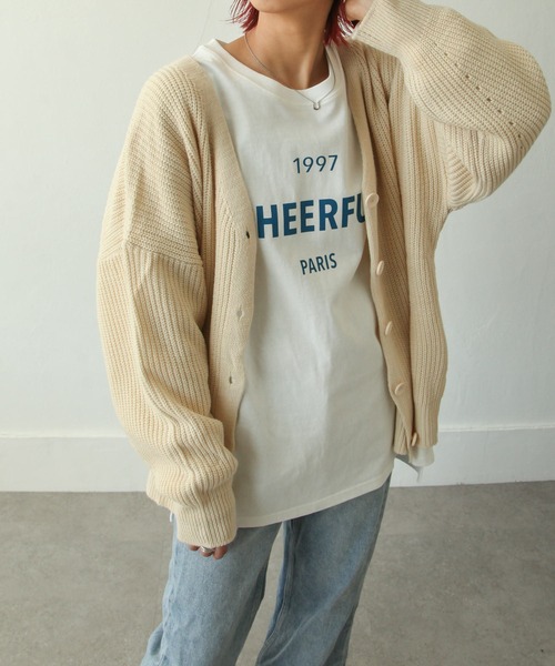 Chillfar（チルファー）の「1997ロゴプリントロンT（Tシャツ/カットソー・レディース・レッド/グリーン/ブラック/モカ/ブルー/オレンジ・FREE）」の22枚目の写真