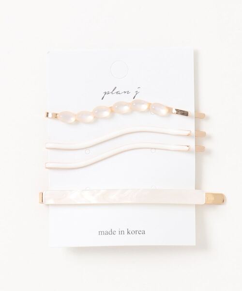 Ein（アイン）の「【Ein】ウェーブデザイン ヘアピンセット（ヘアピン・レディース・ホワイト/ベージュ/ブラウン・FREE）」の5枚目の写真