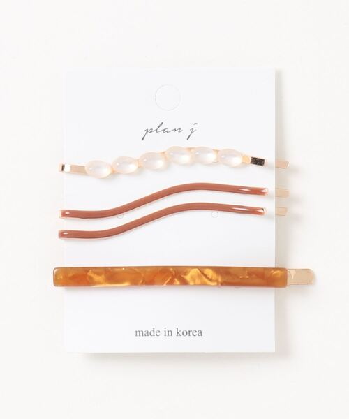 Ein（アイン）の「【Ein】ウェーブデザイン ヘアピンセット（ヘアピン・レディース・ホワイト/ベージュ/ブラウン・FREE）」の6枚目の写真