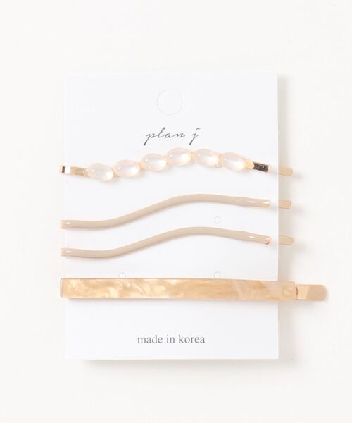 Ein（アイン）の「【Ein】ウェーブデザイン ヘアピンセット（ヘアピン・レディース・ホワイト/ベージュ/ブラウン・FREE）」の7枚目の写真