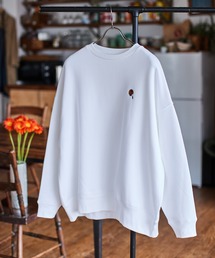 msw1010-Gerbera one point stitch Big silhouette Sweat スウェット