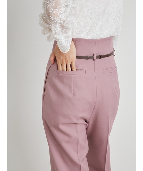 snidel ピンク パンツ SNIDEL 未使用品 スナイデル 23SS ハイウエストスラックスパンツ
