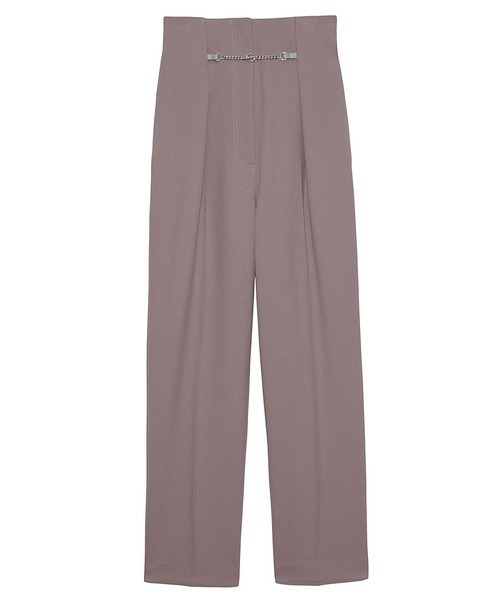 SNIDEL（スナイデル）の「Sustainableハイウエストパンツ（その他パンツ・レディース・ブラック/ピンク/モカ・1/0）」の14枚目の写真