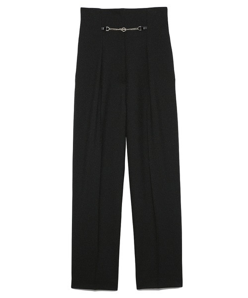 SNIDEL ブラック ストレッチパンツ ハイウエスト SNIDEL パンツ 美脚ストレッチパンツ レディース : ZOZOTOWN