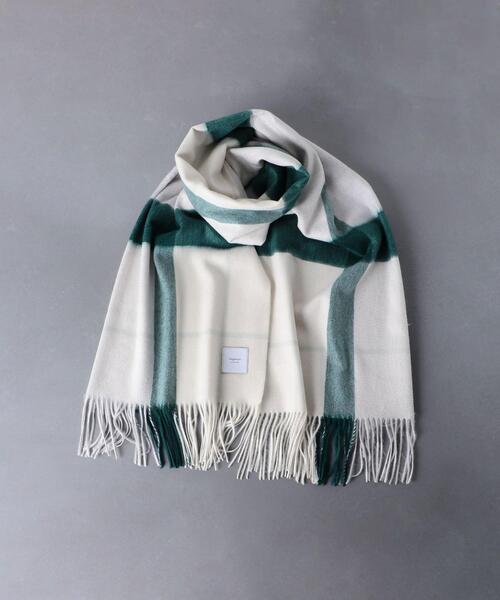 elegancese（エレガンセーゼ）の「＜elegancese（エレガンセーゼ）＞カシミヤ チェック ストール（ストール/ショール・レディース・ホワイト/ベージュ/ライトピンク・FREE）」の11枚目の写真