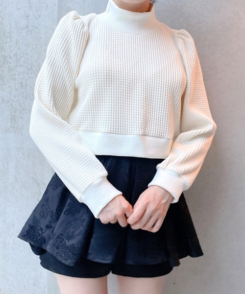 lilLilly（リルリリー）の「ワッフルリブアンサンブル（アンサンブル・レディース・ホワイト/ブラック/ブルー/ピンク・FREE）」の12枚目の写真