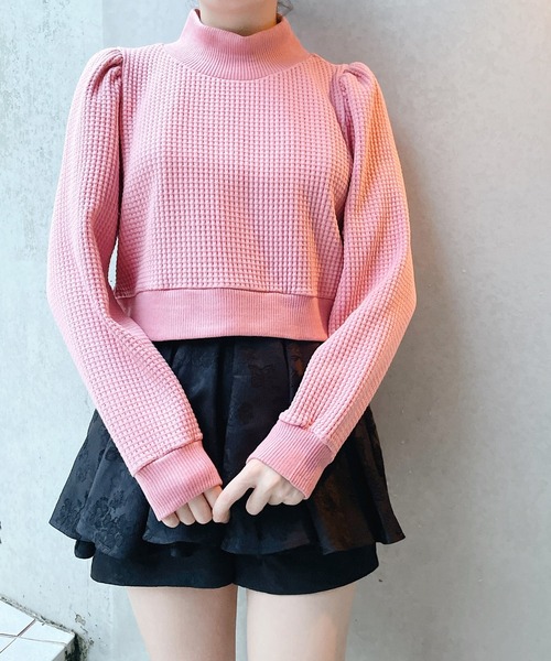 lilLilly（リルリリー）の「ワッフルリブアンサンブル（アンサンブル・レディース・ホワイト/ブラック/ブルー/ピンク・FREE）」の19枚目の写真