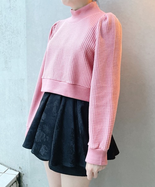 lilLilly（リルリリー）の「ワッフルリブアンサンブル（アンサンブル・レディース・ホワイト/ブラック/ブルー/ピンク・FREE）」の20枚目の写真