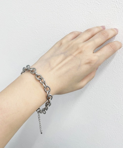 kutir（クティール）の「サージカルステンレスブレスレット2（ブレスレット・レディース・シルバー・FREE）」の3枚目の写真