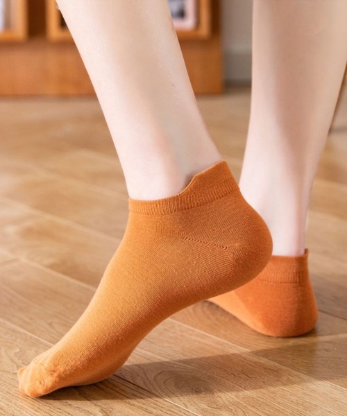 「kakko」（カッコ）の「レディース 靴擦れ防止 スニーカーソックス靴下（ソックス/靴下・レディース・ベージュ/ダークグリーン/ホワイト/ブラック/ブラウン/カーキ/イエロー/オレンジ/ブルー/ワインレッド・FREE）」の21枚目の写真