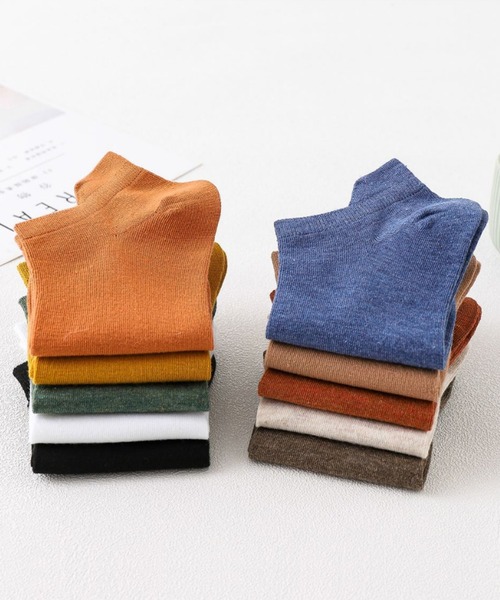 「kakko」（カッコ）の「レディース 靴擦れ防止 スニーカーソックス靴下（ソックス/靴下・レディース・ベージュ/ダークグリーン/ホワイト/ブラック/ブラウン/カーキ/イエロー/オレンジ/ブルー/ワインレッド・FREE）」の15枚目の写真