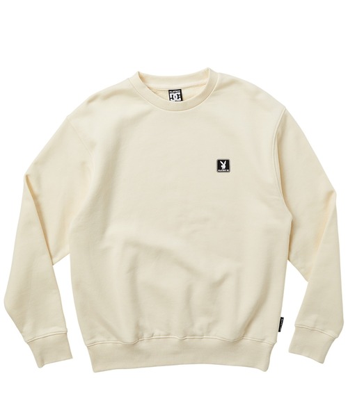 DC SHOES（ディーシーシューズ）の「PB BACK PHOTO CREW/DCPLAYBOY(プレイボーイ）コラボスウェットトレーナー（スウェット・メンズ・ホワイト/ブラック・SMALL/MEDIUM/LARGE/X-LARGE）」の3枚目の写真