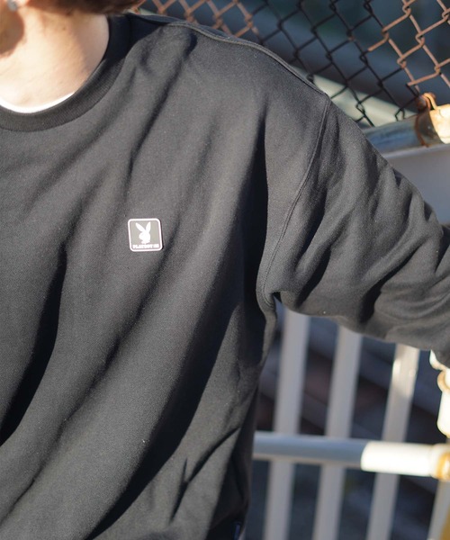 DC SHOES（ディーシーシューズ）の「PB BACK PHOTO CREW/DCPLAYBOY(プレイボーイ）コラボスウェットトレーナー（スウェット・メンズ・ホワイト/ブラック・SMALL/MEDIUM/LARGE/X-LARGE）」の12枚目の写真