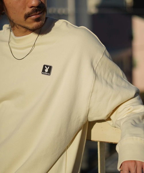 DC SHOES（ディーシーシューズ）の「PB BACK PHOTO CREW/DCPLAYBOY(プレイボーイ）コラボスウェットトレーナー（スウェット・メンズ・ホワイト/ブラック・SMALL/MEDIUM/LARGE/X-LARGE）」の20枚目の写真