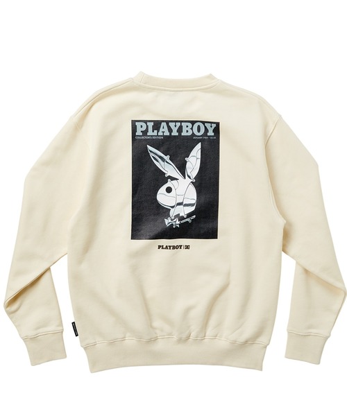 DC SHOES（ディーシーシューズ）の「PB BACK PHOTO CREW/DCPLAYBOY(プレイボーイ）コラボスウェットトレーナー（スウェット・メンズ・ホワイト/ブラック・SMALL/MEDIUM/LARGE/X-LARGE）」の13枚目の写真