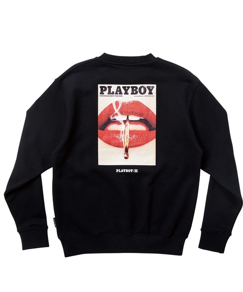 DC SHOES（ディーシーシューズ）の「PB BACK PHOTO CREW/DCPLAYBOY(プレイボーイ）コラボスウェットトレーナー（スウェット・メンズ・ホワイト/ブラック・SMALL/MEDIUM/LARGE/X-LARGE）」の5枚目の写真