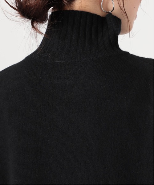 VERMEIL par iena（ヴェルメイユパーイエナ）の「ウールカシミア ロングネックニット◆（ニット/セーター・レディース・ブラック/ブラウン/ナチュラル/キャメル・FREE）」の9枚目の写真