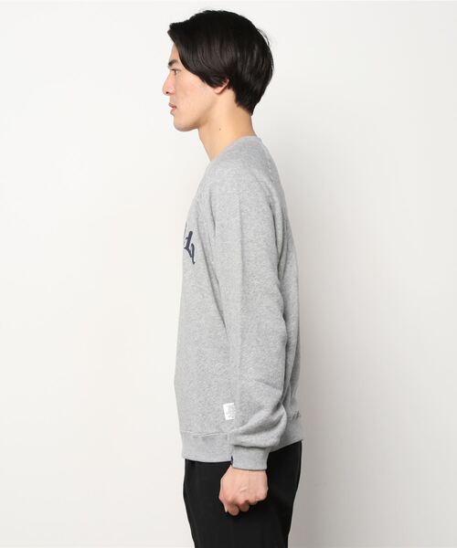 APPLEBUM(アップルバム)の「Vintage Raglan Crew Sweat(スウェット・メンズ・チャコールグレー/ヘザーグレー・MEDIUM/LARGE/X-LARGE)」の4枚目の写真