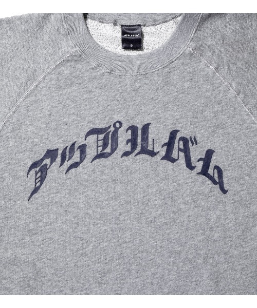 APPLEBUM(アップルバム)の「Vintage Raglan Crew Sweat(スウェット・メンズ・チャコールグレー/ヘザーグレー・MEDIUM/LARGE/X-LARGE)」の18枚目の写真