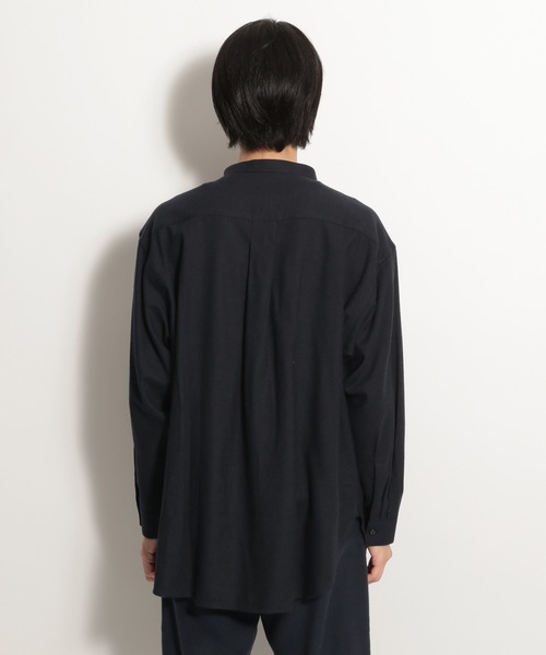 niko and...（ニコアンド）の「ウール混アーミーシャツ（シャツ/ブラウス・メンズ・ネイビー/キャメル/アイボリー・MEDIUM/LARGE）」の5枚目の写真