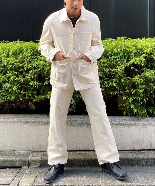 Name.（ネーム）の「【NAME./ネーム】DENIM STRAIGHT PANTS（デニムパンツ・メンズ・ホワイト・LARGE）」の2枚目の写真