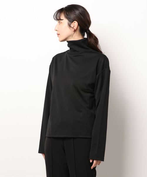 KOBE LETTUCE（コウベレタス）の「リブタートルネックトップス[C5823]（Tシャツ/カットソー・レディース・ホワイト/ブラック/ベージュ・FREE）」の3枚目の写真