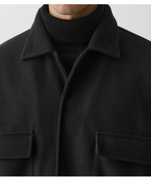 AZUL by moussy（アズールバイマウジー）の「FAUX MELTON CPO JACKET/フェイクメルトンCPOジャケット（その他アウター・メンズ・ブラック/グレー系その他・MEDIUM/LARGE）」の14枚目の写真