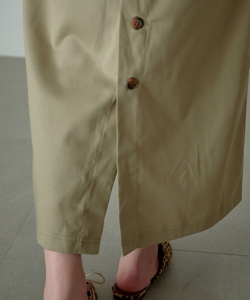 KANGOL EXTRA COMFORT（カンゴールエクストラコンフォート）の「【KANGOL EXTRA COMFORT(カンゴール エクストラコンフォート)】《WEB別注》Vネック ツイルワンピース 3WAYジャンスカ（ジャンパースカート・レディース・ブラック/ベージュ/カーキ・LL/M/L）」の16枚目の写真