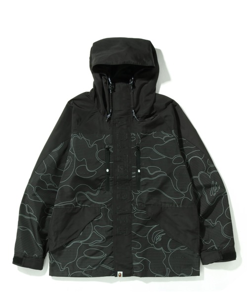 TEXT CODE CAMO HOODIE JACKET M