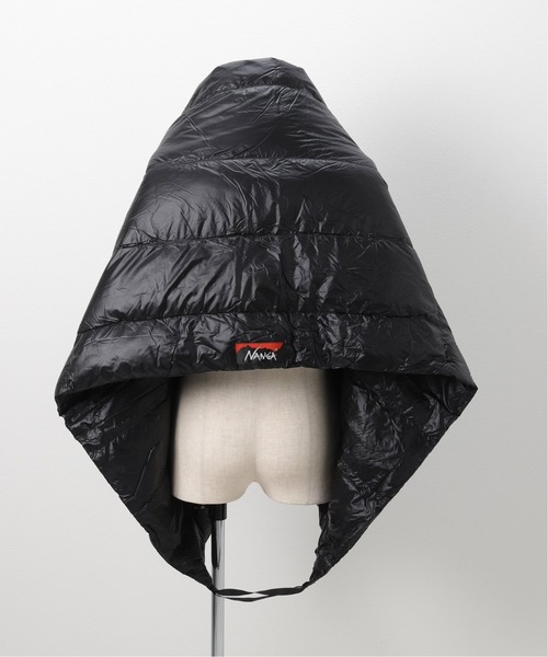 NANGA（ナンガ）の「【NANGA×CAL O LINE】PACKABLE DOWN SHAWL（ストール/ショール・メンズ・ブラック/キャメル・FREE）」の4枚目の写真