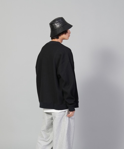 UNIIT（ユニット）の「【UNIIT/ユニット】ビッグワッフルカーディガン（カーディガン/ボレロ・メンズ・グリーン/ブラック/アイボリー・MEDIUM/LARGE/SMALL）」の12枚目の写真