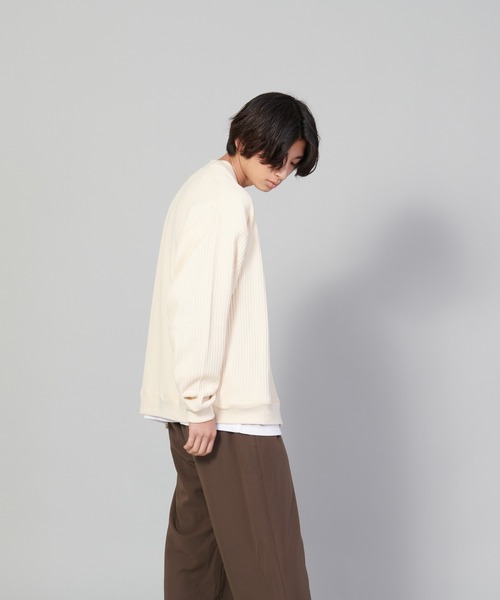 UNIIT（ユニット）の「【UNIIT/ユニット】ビッグワッフルカーディガン（カーディガン/ボレロ・メンズ・グリーン/ブラック/アイボリー・MEDIUM/LARGE/SMALL）」の21枚目の写真