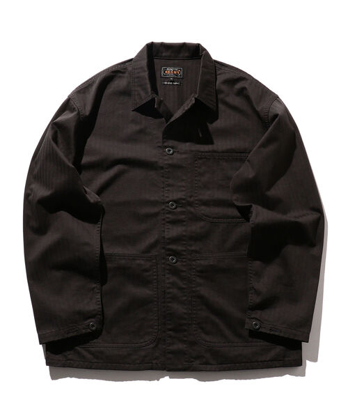 BEAMS PLUS（ビームスプラス）の「BEAMS PLUS / ヘリンボーン ツイル ミリタリー チョア ジャケット（ブルゾン・メンズ・チャコールグレー/オリーブ・SMALL/MEDIUM/LARGE/X-LARGE）」の15枚目の写真