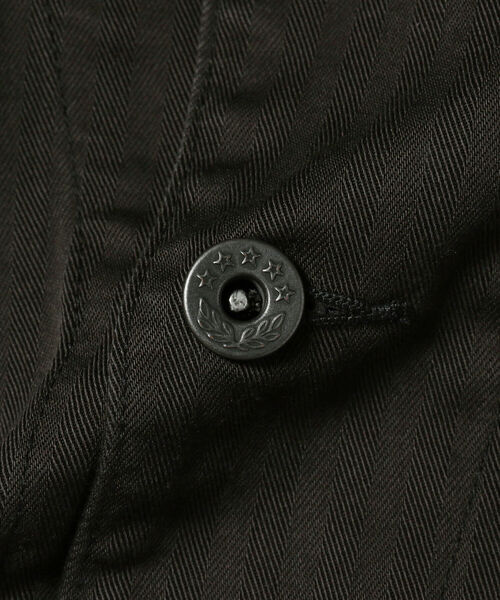 BEAMS PLUS（ビームスプラス）の「BEAMS PLUS / ヘリンボーン ツイル ミリタリー チョア ジャケット（ブルゾン・メンズ・チャコールグレー/オリーブ・SMALL/MEDIUM/LARGE/X-LARGE）」の6枚目の写真
