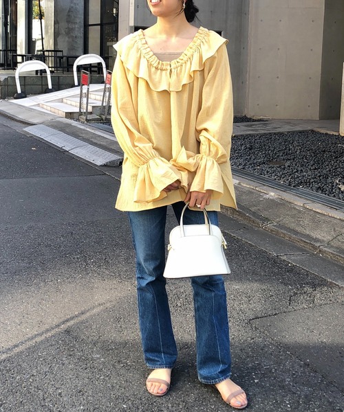 AULENTTI（オウレンティ）の「【WEB限定】(AULENTTI/オーレンティ) ショルダーバッグ（ショルダーバッグ・レディース・アイボリー/グリーン・FREE）」の3枚目の写真