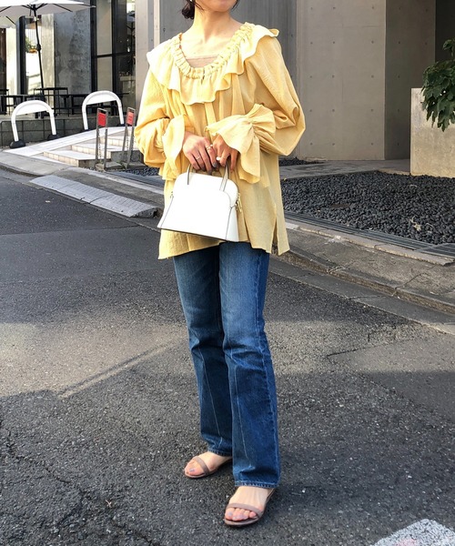 AULENTTI（オウレンティ）の「【WEB限定】(AULENTTI/オーレンティ) ショルダーバッグ（ショルダーバッグ・レディース・アイボリー/グリーン・FREE）」の12枚目の写真