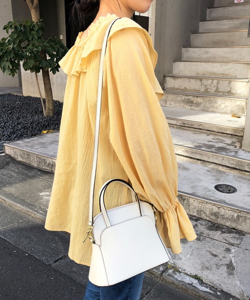 AULENTTI（オウレンティ）の「【WEB限定】(AULENTTI/オーレンティ) ショルダーバッグ（ショルダーバッグ・レディース・アイボリー/グリーン・FREE）」の15枚目の写真