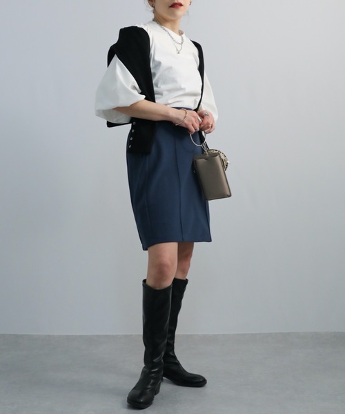 ap retro(アプレトロ)の「袖バルーンカットソー(Tシャツ/カットソー・レディース・ホワイト/ブラック/アイボリー/オートミール・FREE)」の13枚目の写真