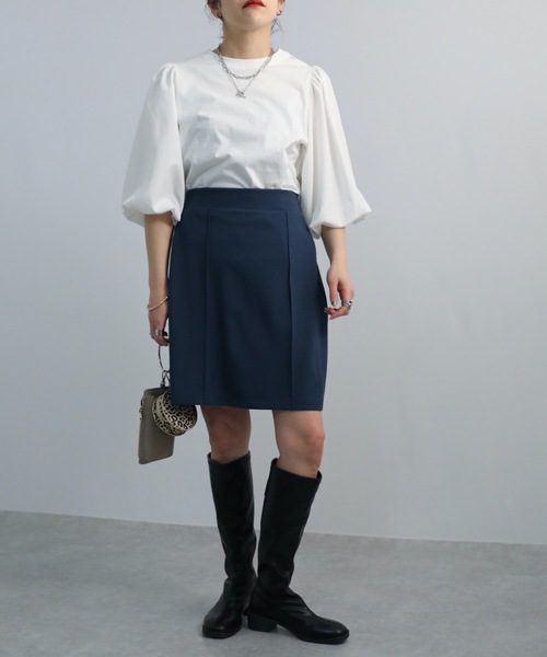 ap retro(アプレトロ)の「袖バルーンカットソー(Tシャツ/カットソー・レディース・ホワイト/ブラック/アイボリー/オートミール・FREE)」の12枚目の写真