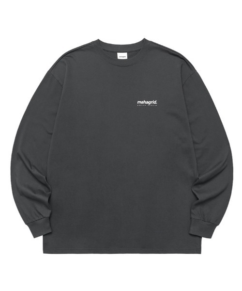 MAHAGRID(マハグリッド)の「【mahagrid】ORIGIN LOGO LS TEE / マハグリッド オリジン ロゴ ロングスリーブ Tシャツ(Tシャツ/カットソー・メンズ・ホワイト/チャコールグレー/ブラック/パープル/ネイビー/オレンジ/ブルー・SMALL/MEDIUM/LARGE/X-LARGE)」の4枚目の写真